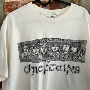 VTG The Chieftans AAA Men's White T-Shirt XL 24x30